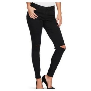 Black Daisy Black Denim Billie Skinny Jeans Size 15 32 Ripped Edition NEW NWT